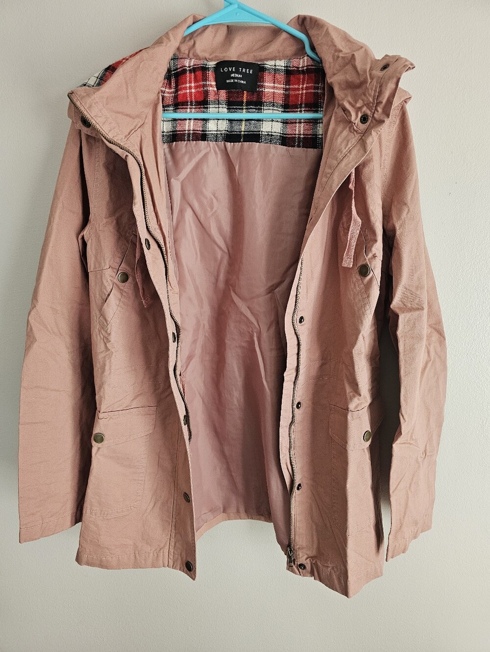 Love Tree Women's Hooded Military Anorak Jacket